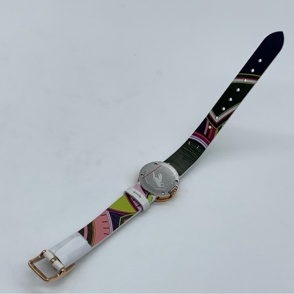 TED BAKER Women's Seerena Leather Strap Watch In White/ Gold - Picture 12 of 12